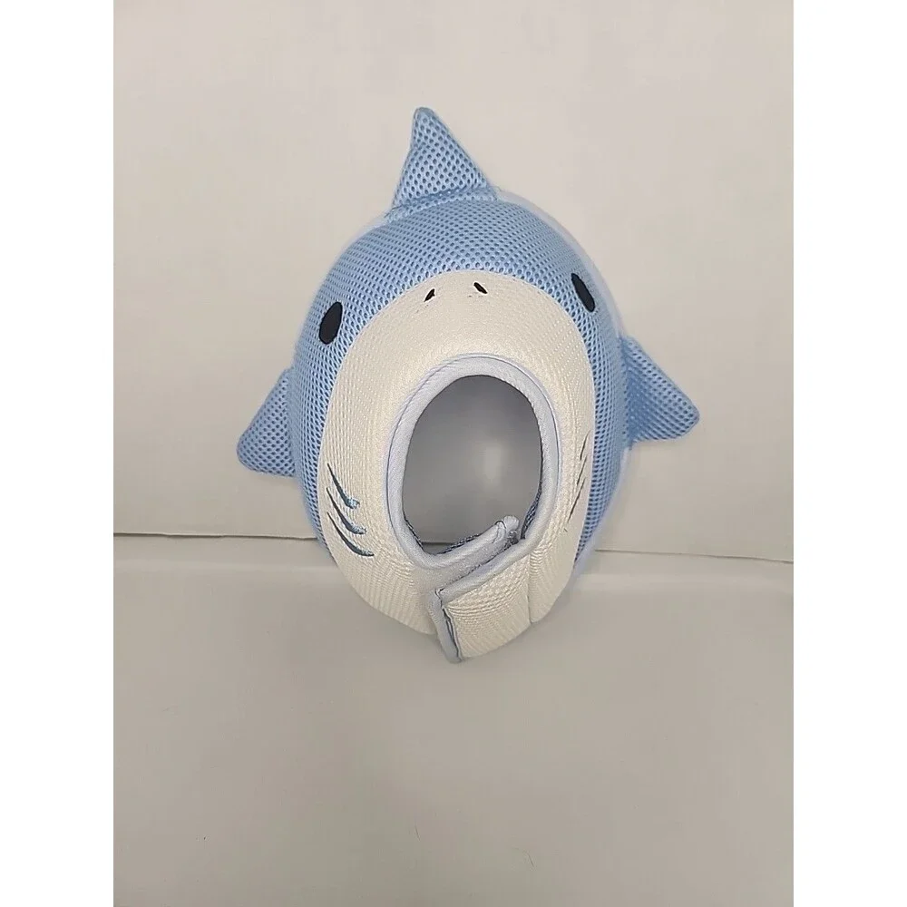 Hipidog Pet Recovery Soft Collar Cone MEDIUM Novelty Character Shark Dolphin